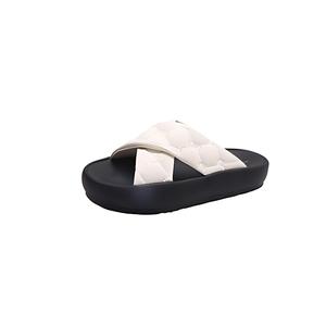 MADALLO Женские противоскользящие тапочки устойчивые к запаху и истиранию черно-белые, цвет Black White