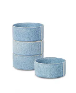 Набор из 4 мисок для хлопьев Бао Stone Lain, blue