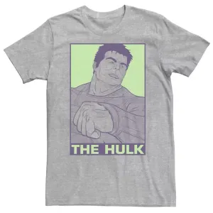 Футболка с изображением Халка из фильма «Мстители: Финал» в стиле поп-арт Marvel, серый