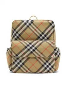 Рюкзак в клетку Vintage Check BURBERRY KIDS, нейтральный