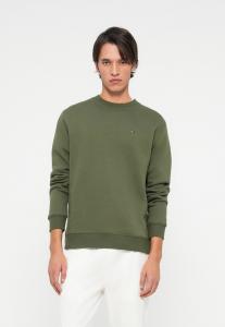 Толстовка Tommy Jeans FLAG CREW, Dark Greenery/Brown