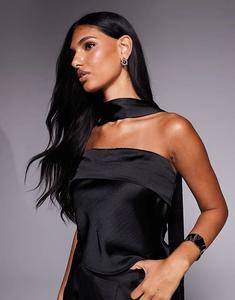 Топ-бандо TFNC с шейным платком черного цвета