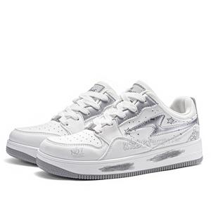 The Simpsons Кроссовки для скейтбординга унисекс низкие классические черно-белые/бело-серые/голубые Маргарет с бело-серым, цвет White Gray