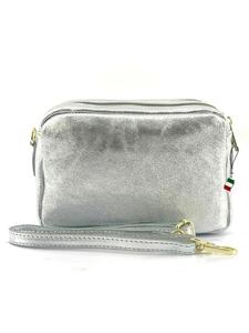 Сумка через плечо Florence, кожа, серебро, около 22 см Florence