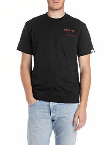 Футболка из хлопкового трикотажа с принтом