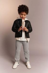 Джинсы суперстрейч узкого кроя H&M, серый