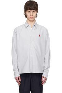 Хлопковая рубашка на пуговицах ami de coeur Ami Paris, мультиколор