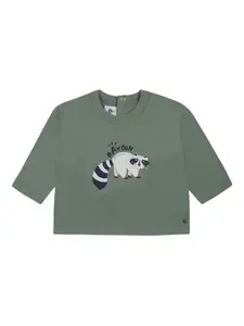 Футболка с принтом Petit Bateau, зеленый