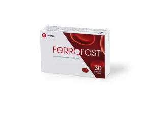 Ferrofast 30 мягких капсул, железосодержащая добавка Dompé