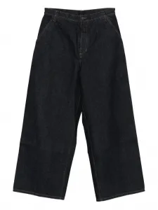 Джинсы с нашивкой-логотипом Uma Wang, синий