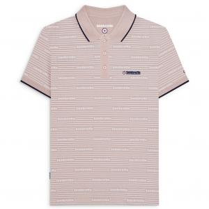 Мужская рубашка поло Lambretta с повторяющимся логотипом