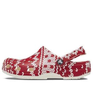 Сандалии classic holiday sweater graphic 'red white' Crocs, красный