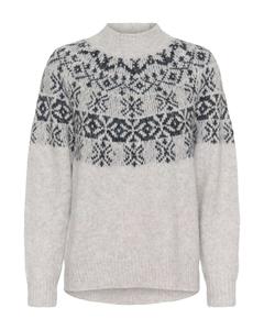 Kaffe Свитер в цвете антрацит, светло-серый, крапчатый серый