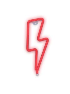 Cofi 1453 Неоновая светодиодная вывеска на батарейках / USB, ночник для дома, мигающий свет - красный