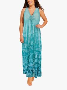 Пляжное платье макси санторини Seaspray, Blue/Multi