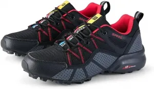 Мужские легкие походные кроссовки, дышащие кроссовки для трейл-раннинга, противоскользящие обувь для прогулок на улице и тренировок в спортзале, треккинг Qacksv, красный