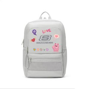 Большой унисекс рюкзак из полиэстера разноцветный Skechers, серый