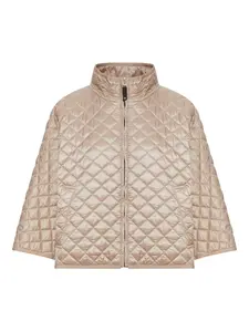 Стеганая куртка Dolphin с высоким воротником MAX MARA, нейтральный