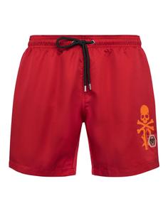 Мужские пляжные шорты PHILIPP PLEIN, красный