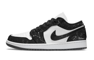 Jordan Air 1 Cancer Tide синтетическая кожа устойчивая к скольжению износостойкая низкие детские баскетбольные кроссовки