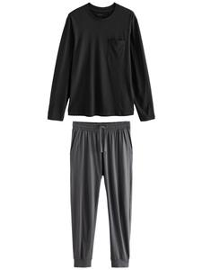 Длинная пижама Next Long Pajamas, цвет grey/black