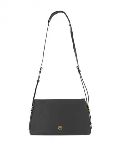 Элегантная сумка через плечо в черно-золотом цвете. Pinko, черный