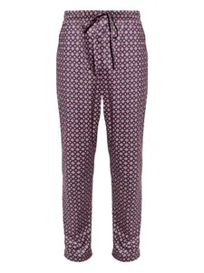 Брюки с кулиской и узором Hanro, фиолетовый