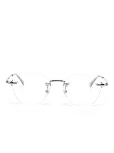 Очки в круглой оправе Montblanc, серебряный