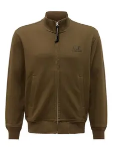 Толстовка на молнии с вышитым логотипом C.P. Company, коричневый