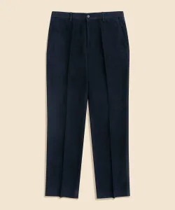 Брюки из хлопчатобумажной саржи с начесом, однотонные (стандартная форма)