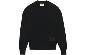 Ami Paris Ami De Coeur Свитер из Сатина AMIPARIS, Черный