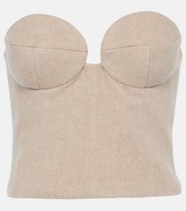 Кашемировое бюстье Magda Butrym, бежевый