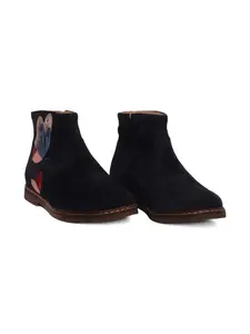 Городские сапоги с аппликацией в виде бабочки Pom D'Api, черный