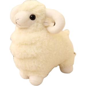 Трехцветная плюшевая кукла из искусственного меха высотой 25 см MORTEN SOLUM, белый