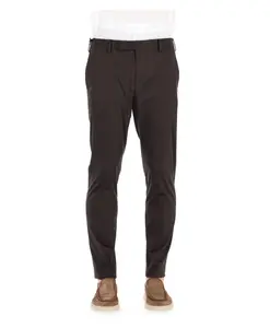 Коричневые хлопчатобумажные брюки, модель dieci Pt Torino, коричневый