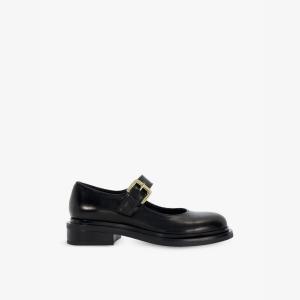 Туфли-Лодочки из кожи на каблуке Huckle Mary-Jane Dune, черный