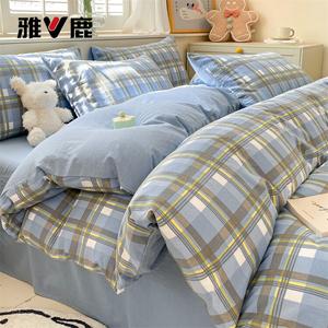 Yalu Пододеяльник 220х240 см из хлопка, мягкий и гипоаллергенный, цвет Simple + Haisui