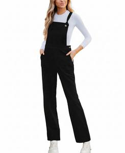 Женский вельветовый комбинезон на завязках Cupshe, Black