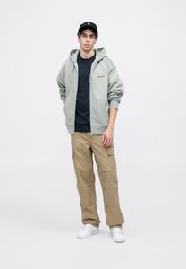 Толстовка Carhartt WIP HOODED AMERICAN SCRIPT JACKET, Grey Heather/Mottled Grey