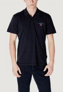 NAPAPIJRI Мужская рубашка-поло с коротким рукавом ELBAS JERSEY ЧЕРНАЯ