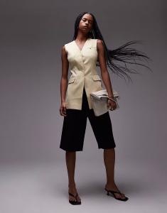 & Other Stories удлиненный топ светло-желтого цвета