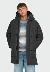 Пальто Only & Sons ONSCARL QUILTED OTW, Grey Pinstripe/Grey