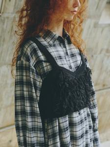 Бюстье из петлевой вязки