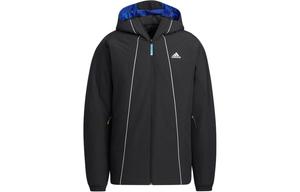 Стеганая куртка унисекс черная Adidas, черный