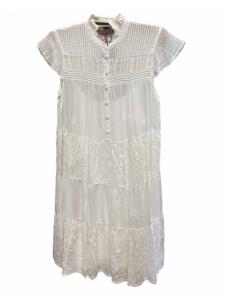 Платье-комбинация Nyana белого цвета Johnny Was