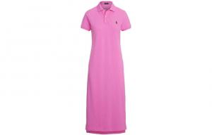 Polo Ralph Lauren SS22 Короткое платье с короткими рукавами женское розовое