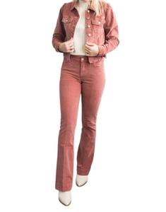 Куртка Roselyn с бахромой по низу красного цвета DEAR JOHN DENIM