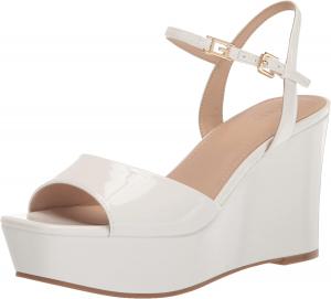 GUESS Женские сандалии Zione на платформе, White Patent