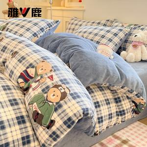 Yalu Комплект постельного белья 1,8 м, 4 предмета: пододеяльник 200x230 см