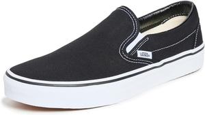 Кроссовки Vans Classic Slip On Black 9.5 US Women/8 US Men, белый/черный